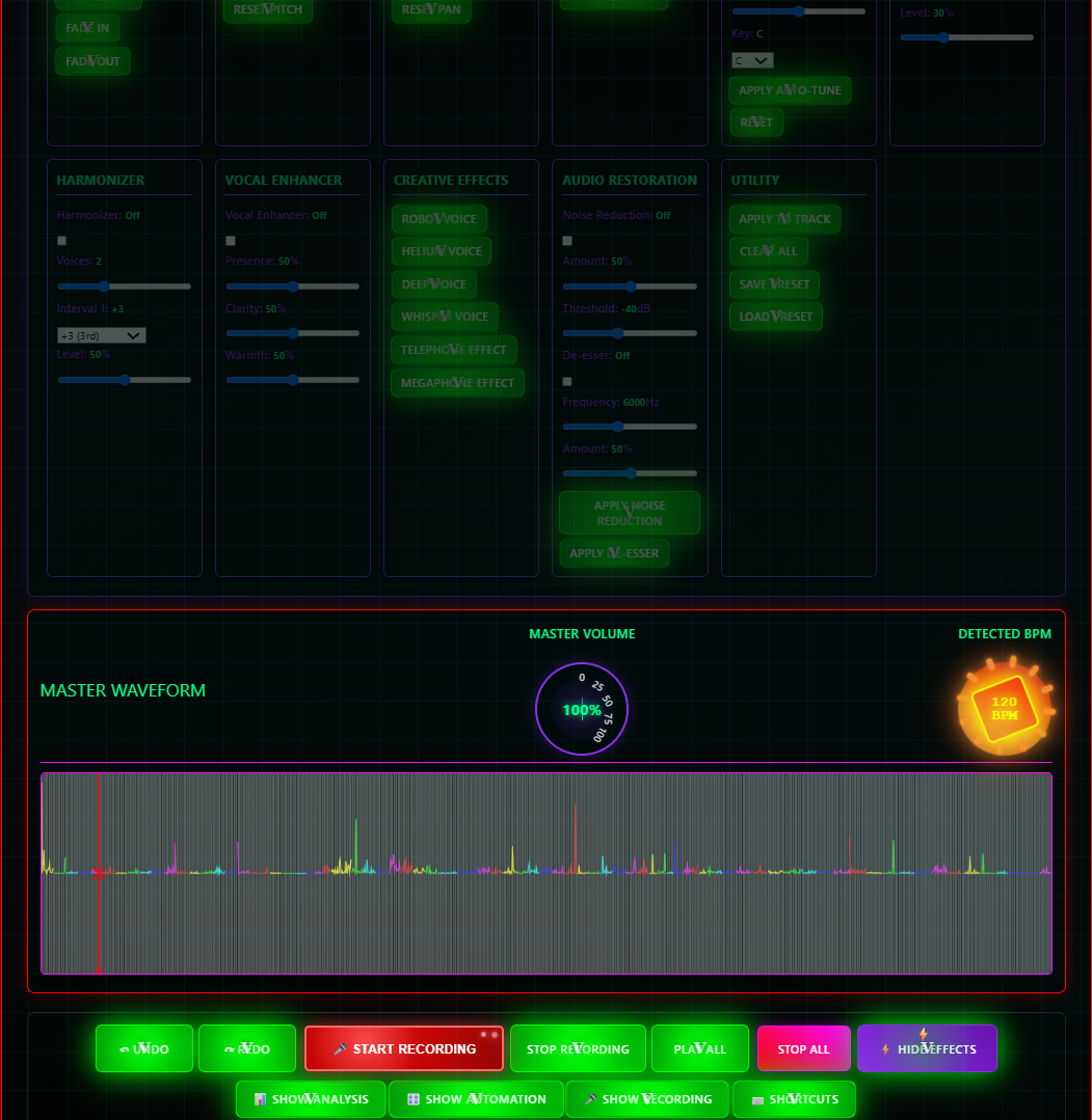 VCUT App Interface